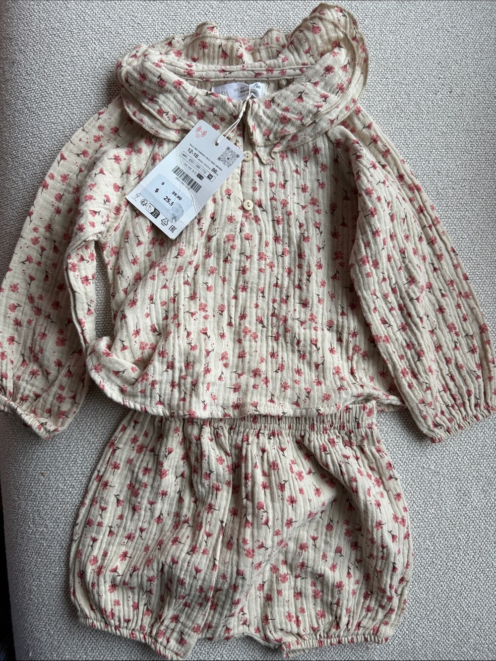 Zara girl floral set